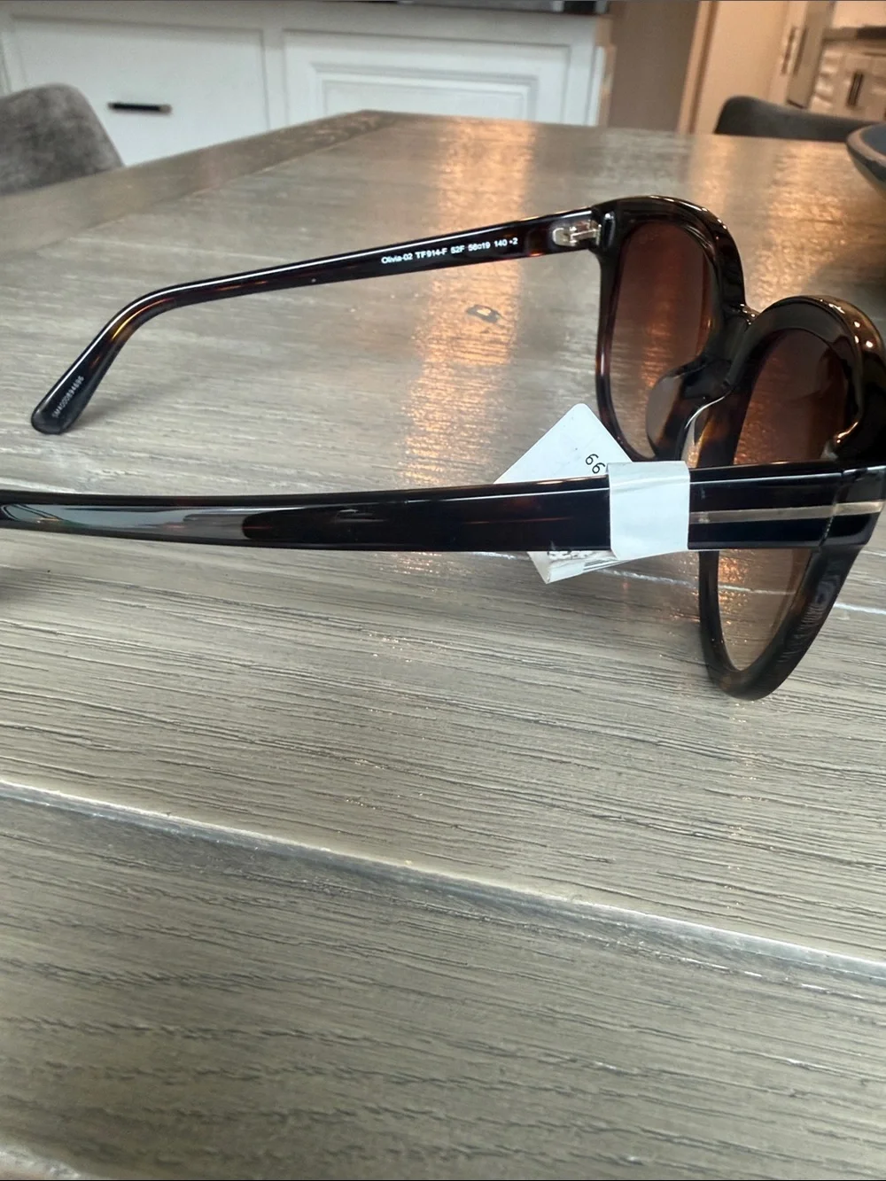 Tom Ford Women's Tortoiseshell Sunglasses with Brown Gradient Lenses